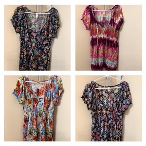 NO BOUNDARIES Babydoll Peasant Junior NWT SIZE XL (15-17) 3 New, 1 Used 4 shirts